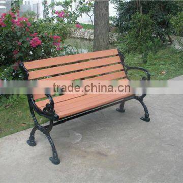 WPC outdor benches cast iron garden furniture Guangzhou