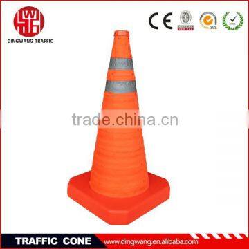 Foldable emergency traffic cone