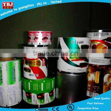 Laminated food packaging plastic roll film/aluminum foil roll film package