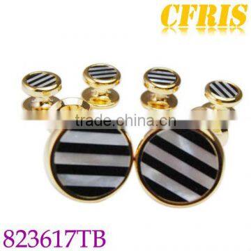 Custom new top quality cufflink sets for mens shirts