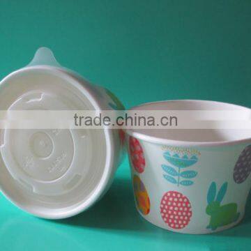 Disposable Ice Cream Paper Cups With Lid/Paper Dessert Cups/Yogurt Cup photo-4