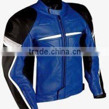 DL-1198 Leather Motorbike Jacket , Leather Sports Jacket , Racer Wears