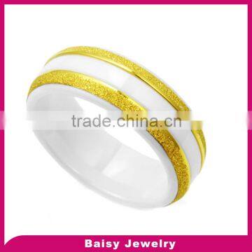 China factory direct sale white ceramic rings for men