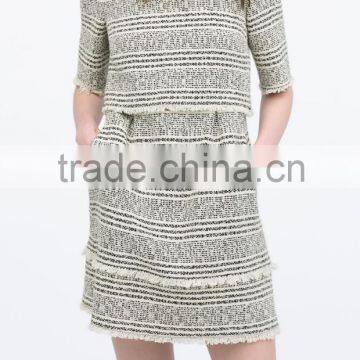 2015 Summer Jacquard Round Neck With Back Opening Fashion and Casual Dresses - SYK15019 photo-4