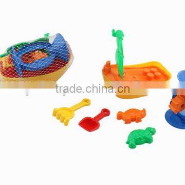 Summer funny beach sand molds kids toys Beach boat (6 PCS)