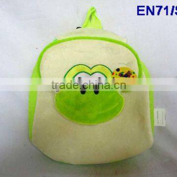 Plush Frog School Bag