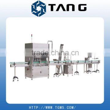 complete filling line for food sauces in bottle