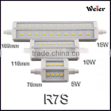 Factory Price 5W/10W/15W Led R7S Led Lamp 78mm/118mm/189mm Led 85-265V AC