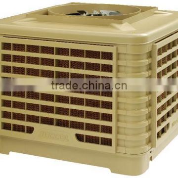 Low energy consumption 18000cmh roof mounted evaporative cooler