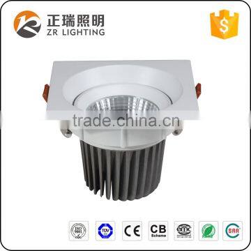 NEW Design Die Casting Aluminum Housing Dimmable Adjustable Square 12W 20W 30W COB LED Spotlight