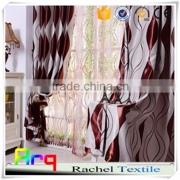 Printed fabric for wall/window curtain- 100% blackout modern style cheap