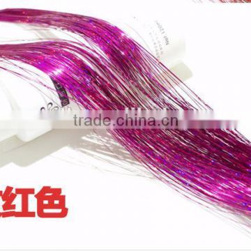 sparkling hair tinsel hair tinsel strand 2014 new hair accessories