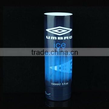 Ice shower gel cosmetic laminated see through tube