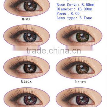 wholesale price rainbow colored cosmetic contact lens