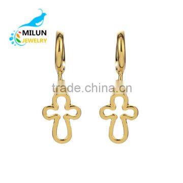 Top quality Gold endless Cross charms for bracelet