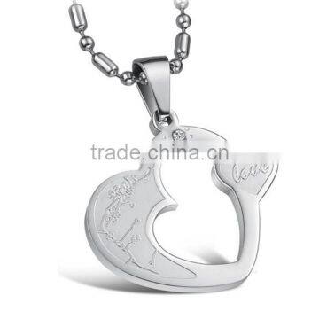 Stainless Steel Pendant Our Best Friend Forever Broken Heart Pendant photo-3