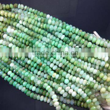 chrysoprase AAA quality Gemstone Faceted Round Beads Strands