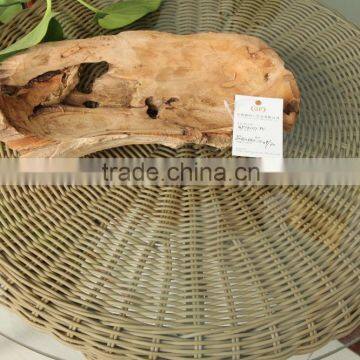 Natural And Eco-friendly Root Carving Wooden Plate for Decoration