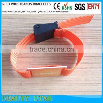 Factory selling RFID woven bracelets , for party,festival,event use RFID woven bracelets