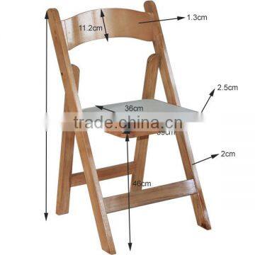 hotsale cheap solid wood folding chair