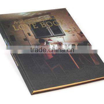 Artistic coating paper novel fancy hardcover book