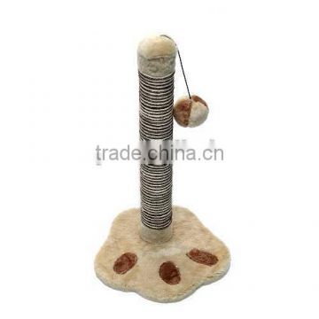 2016 New design cat tree scratcher with cat toy