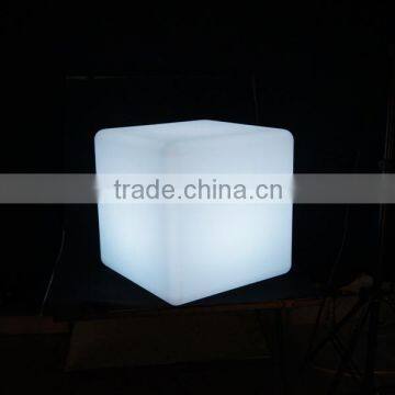 2015 high quality RGB led cube/glow led cube/Outdoor Decoration glow led cube chair