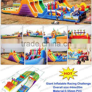 giant inflatable obstacle game,large inflatable racing challenge for sale
