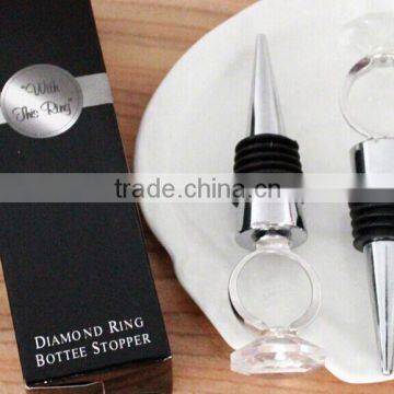 Metal Wine Stopper/ Wedding Silver Chrome Wine Bottle Stopper Set Gifts photo-3