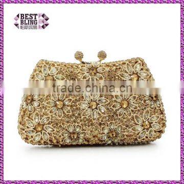 gold color new indian purses clutches evening clutch indian indian bridal wedding clutch purse(88170A-G)