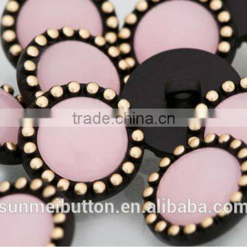 Fancy Opal Color Acrylic Rhinestone Covered Plastic Shank Button photo-3