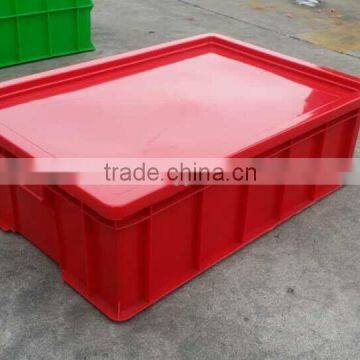 Rectangular Stackable HDPE Plastic Turnover Box With Lid photo-2
