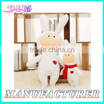 Soft Stuffed Toys Newest Plush White Rabbit For Valentine's Day