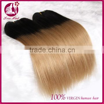 Wholesale hair weave distributors human brazilian hair ombre color human hair extensions