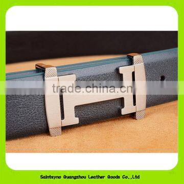 Guangzhou Factory Cheap Price Split Leather H Belts With Holes 16254 photo-3
