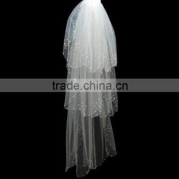 High Quality Tulle Beaded Popular Bridal Veils
