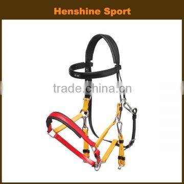 Hot sale PVC horse bridle and rein with rustproof alloy buckles