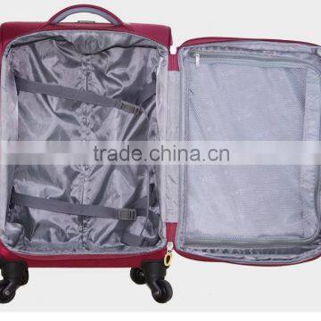 2016 Desiner High End Business Style Fabric Trolley Luggage Suitcase With 4 Spinner Wheels photo-6
