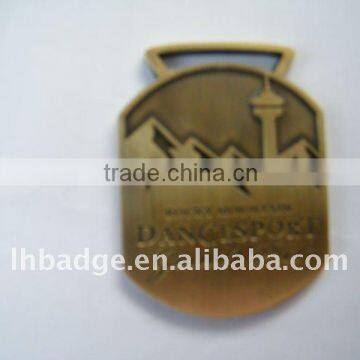zinc alloy casting medal , bronze plated and gold plated