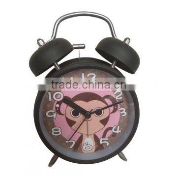 Mini metal twin bell alarm clock CN-9420