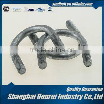High quality Grade4.8 Cr10B20 rubber coated u bolt pipe clamp