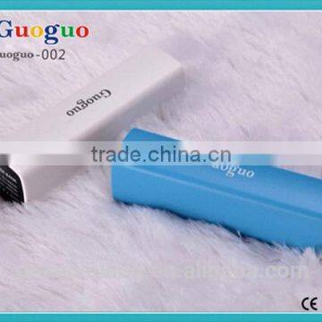 Guoguo Promotion Mini Ultra Slim Colorful Portable Travel Rohs Power Bank 2200mAh for Iphone,samsumg