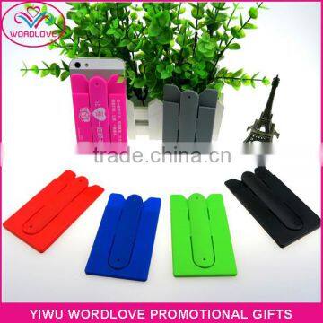 Silicone Smart Wallet for Mobile Phone,Silicone Phone Pouch With Stand photo-4