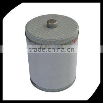 Big cylinder tin box for coffee/tea tin box/coffee tin box