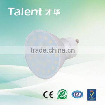 Safe and efficient Alumium 4W GU10 SMD LED Spotlight