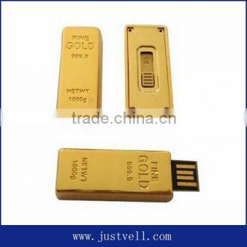 promotional gift gold usb stick