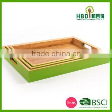 Eco-friendly Wooden Tea Tray/wooden Coffee Serving Tray Wholesale photo-4