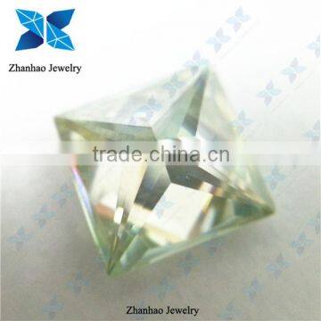 zhanhao jewelry producing green color moissanite for jewelry