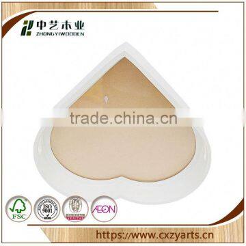 Good quality and new style china factory leather cover wooden tray