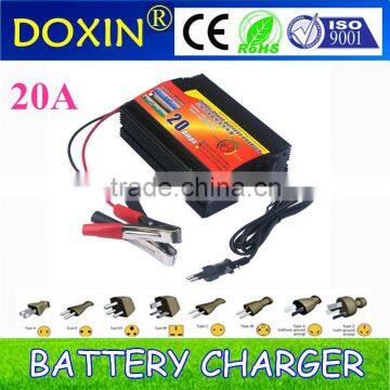 Portable 12v car battery charge lithium battery 20A battery cahrger